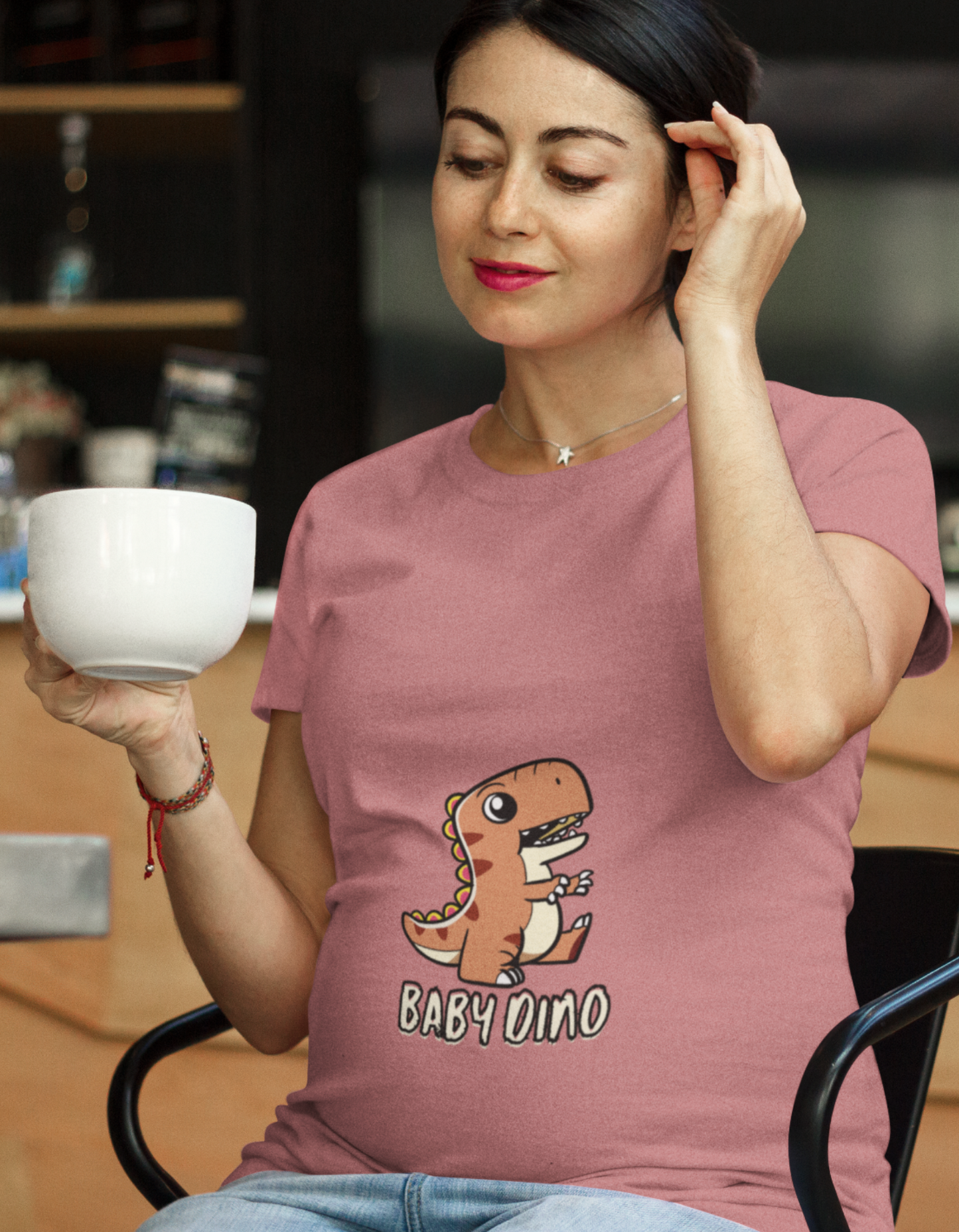 Baby Dino | Women's Pregnancy T-Shirt