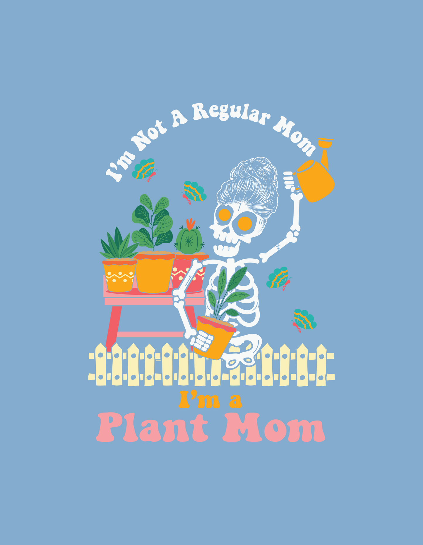 Make a stylish statement as a plant mom with our Baby Blue Oversized T-Shirt. Shop online at Womanitee for trendy women's graphic t-shirts and showcase your love for plants with a touch of humor and fashion flair.