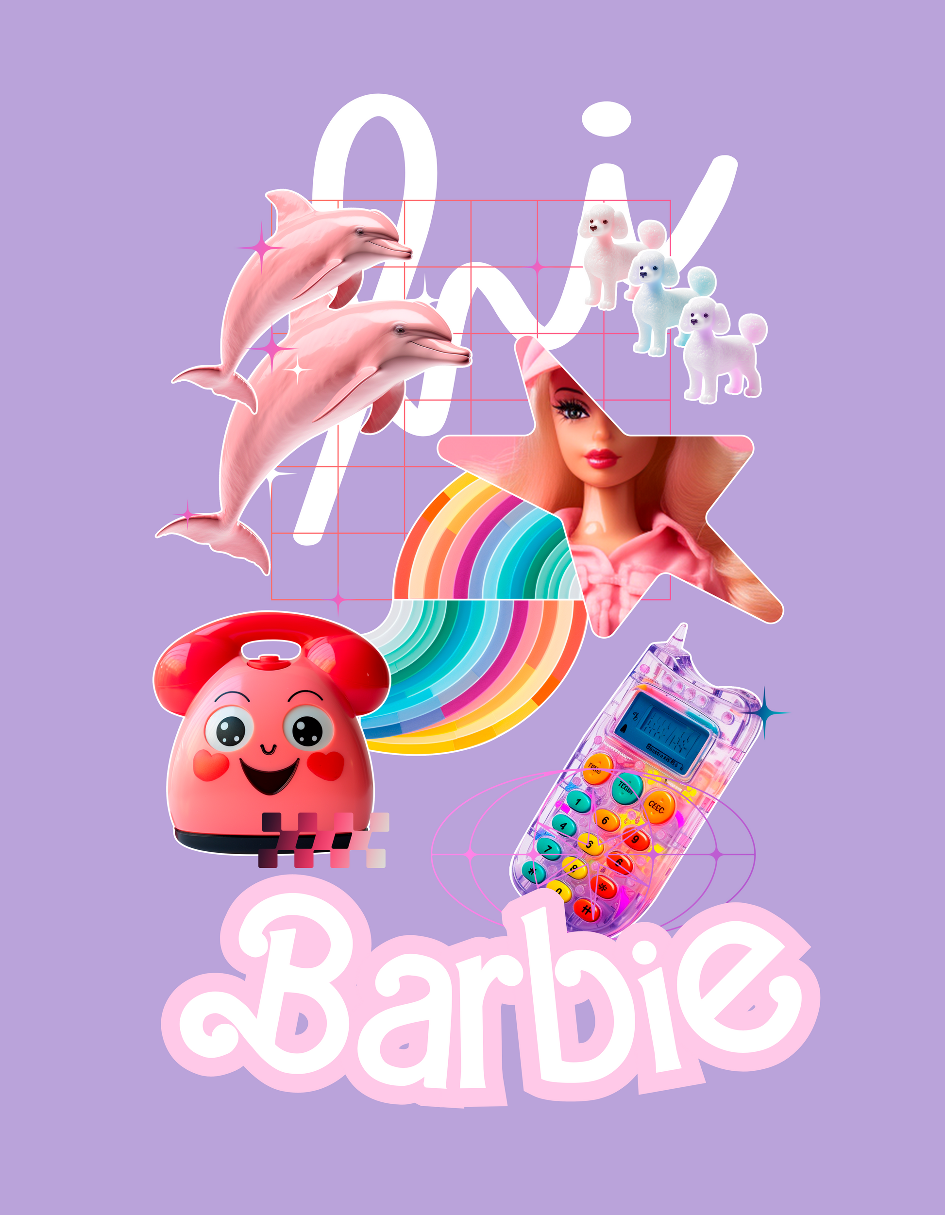 Embody the spirit of a Barbie girl with our Iris Lavender Oversized T-Shirt featuring an enchanting Barbie design. Shop online at Womanitee for trendy women's graphic t-shirts and add a touch of nostalgia to your modern style.