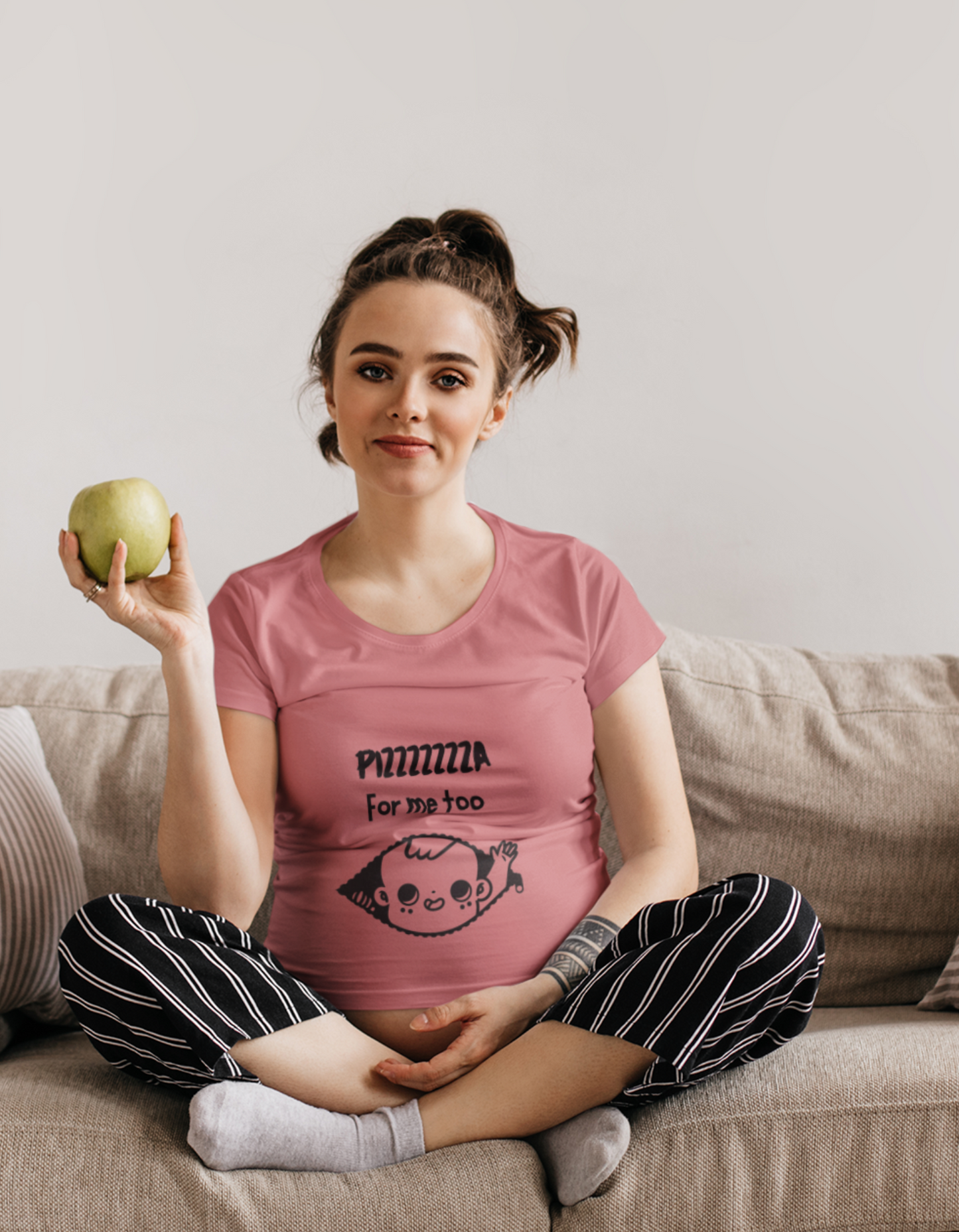 Pizza Lover | Oversized Pregnancy T-Shirt