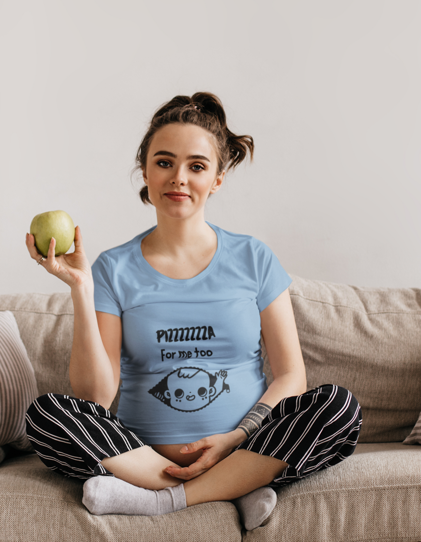 Pizza Lover | Oversized Pregnancy T-Shirt