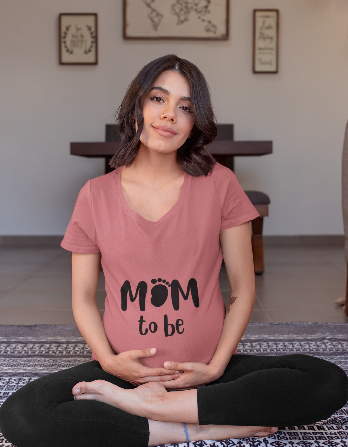 Express your love for your little one with our oversized Mom to Be t-shirt. The unique design featuring a well-designed 'mom' with a baby footprint showcases your maternal joy. Shop online for women's graphic t-shirts at Womanitee India.