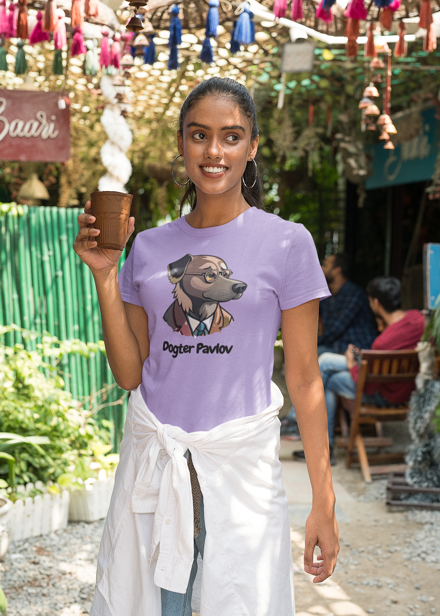 Love for Paws with Dogtor Pavlov- Iris Lavender T-shirt for Women