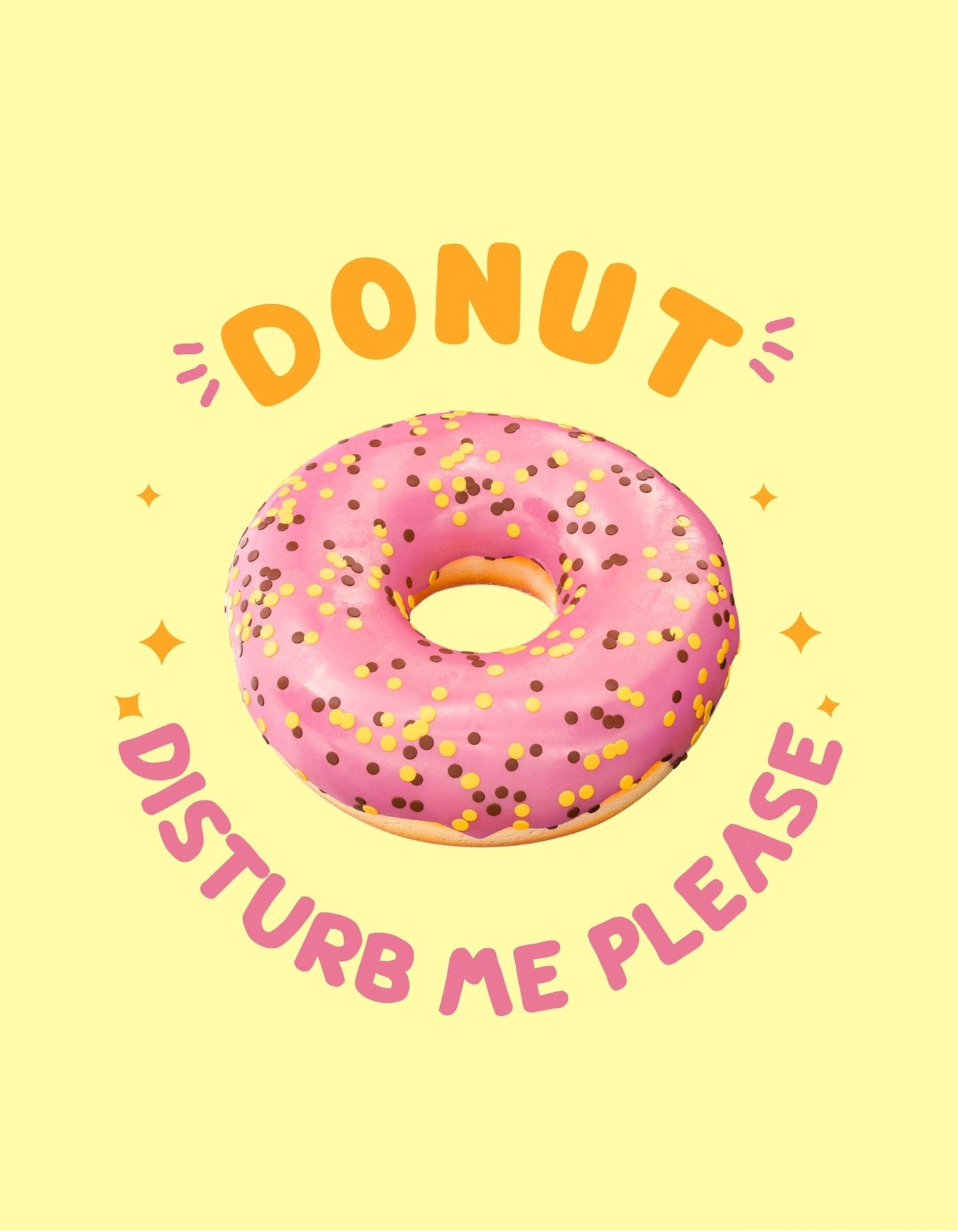 Embrace your sweetness with our Women's Donut Heart Crop Top. Designed for the modern woman, this navy butter yellow crop top showcases a charming doughnut heart illustration and the whimsical phrase 'Donut disturb me.' Stay stylish and let your outfit reflect your fun-loving personality. Shop now and wear your sweetness!