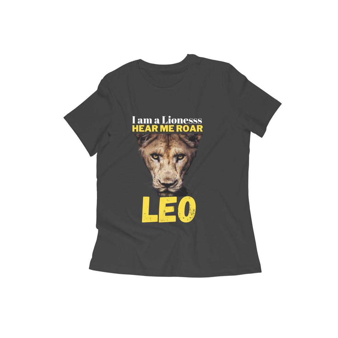 Leo T-shirt- Hear Me Roar- Black