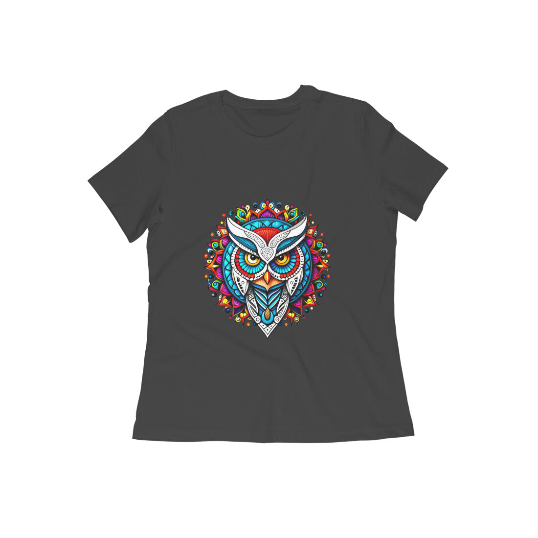 Mandala Owl Black