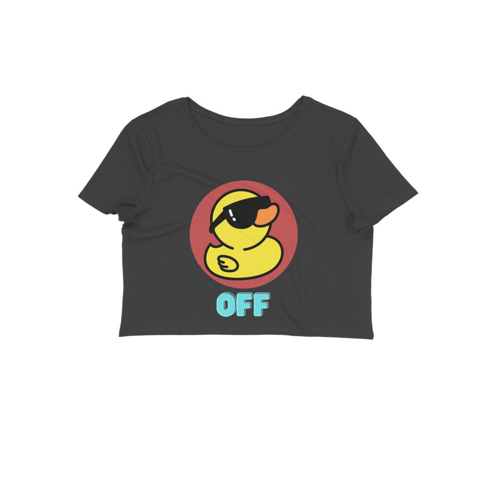 Express your unique personality with our Sassy Duck Cotton Crop Top. Featuring a sassy duck illustration, this tee is perfect for the modern woman who loves to stand out. Shop now at Womanitee!