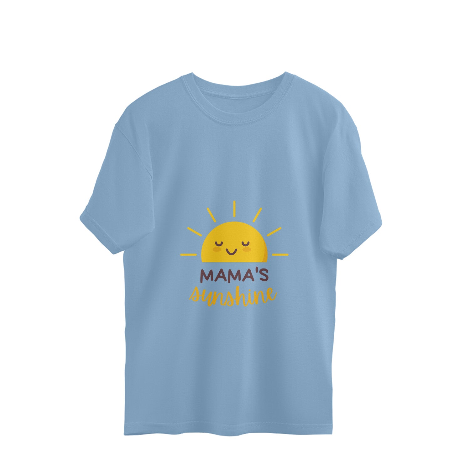 Embrace the radiant mama glow with our Mama's Sunshine oversized pregnancy t-shirt. The heartwarming sun design and cozy fit will keep you feeling fabulous throughout your pregnancy. Discover the latest trends in women's t-shirts online at Womanitee and celebrate the joy of motherhood.