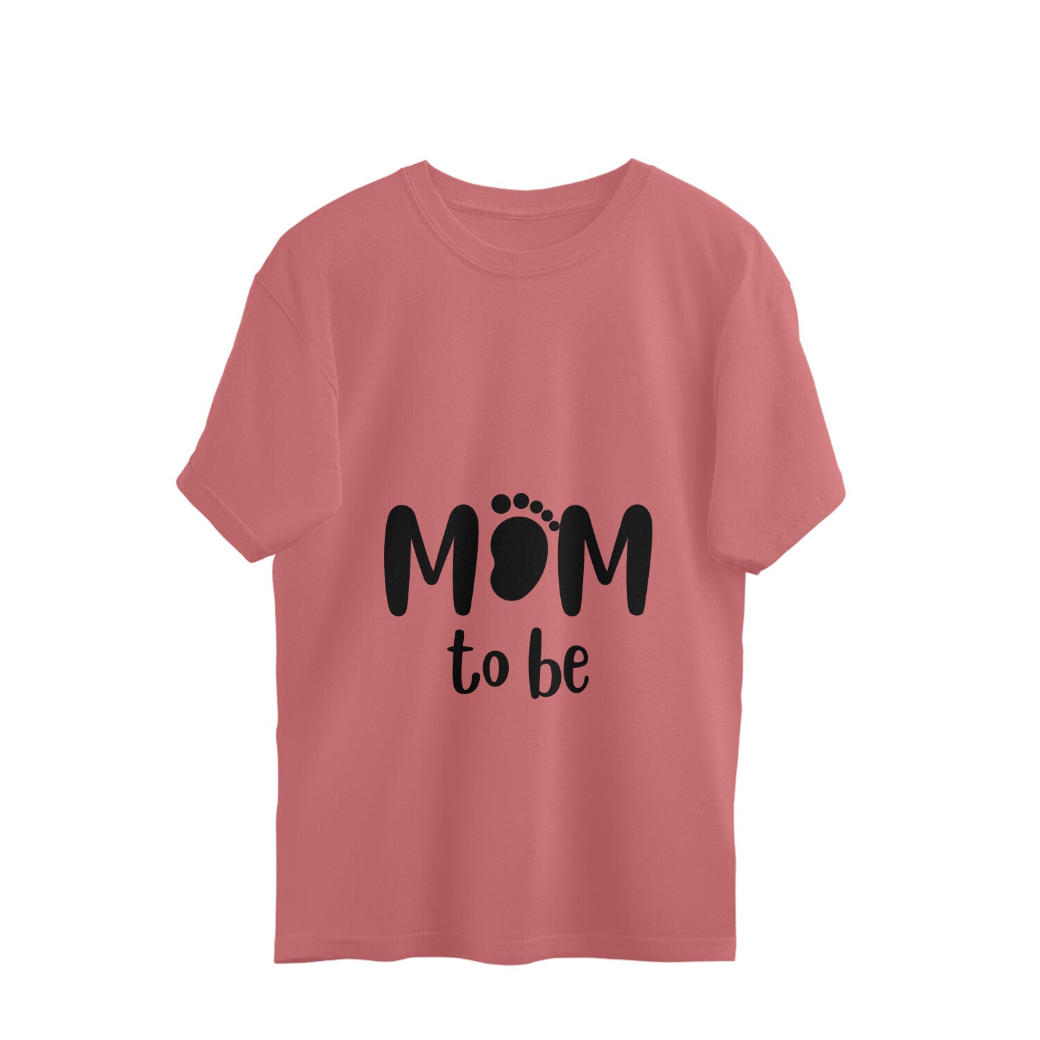 Add a touch of humor to your maternity wardrobe with our funny Mom to Be t-shirt. The 'o' replaced by a baby footprint will surely bring a smile to your face. Discover women's graphic t-shirts online at Womanitee.