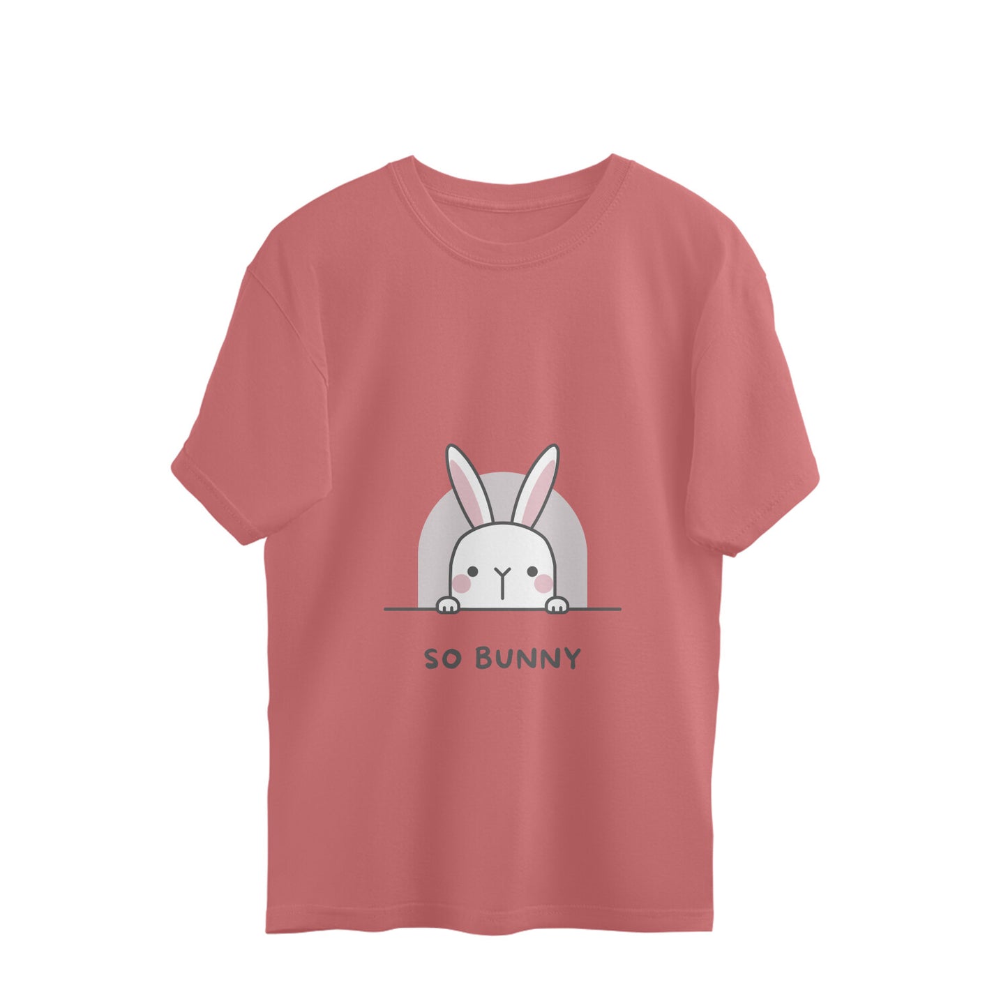 Stay comfy in style with our So Bunny pregnancy t-shirt. The oversized fit and soft fabric ensure a comfortable experience while the bunny design adds a playful touch. Shop now for fashionable women's graphic t-shirts online at Womanitee.