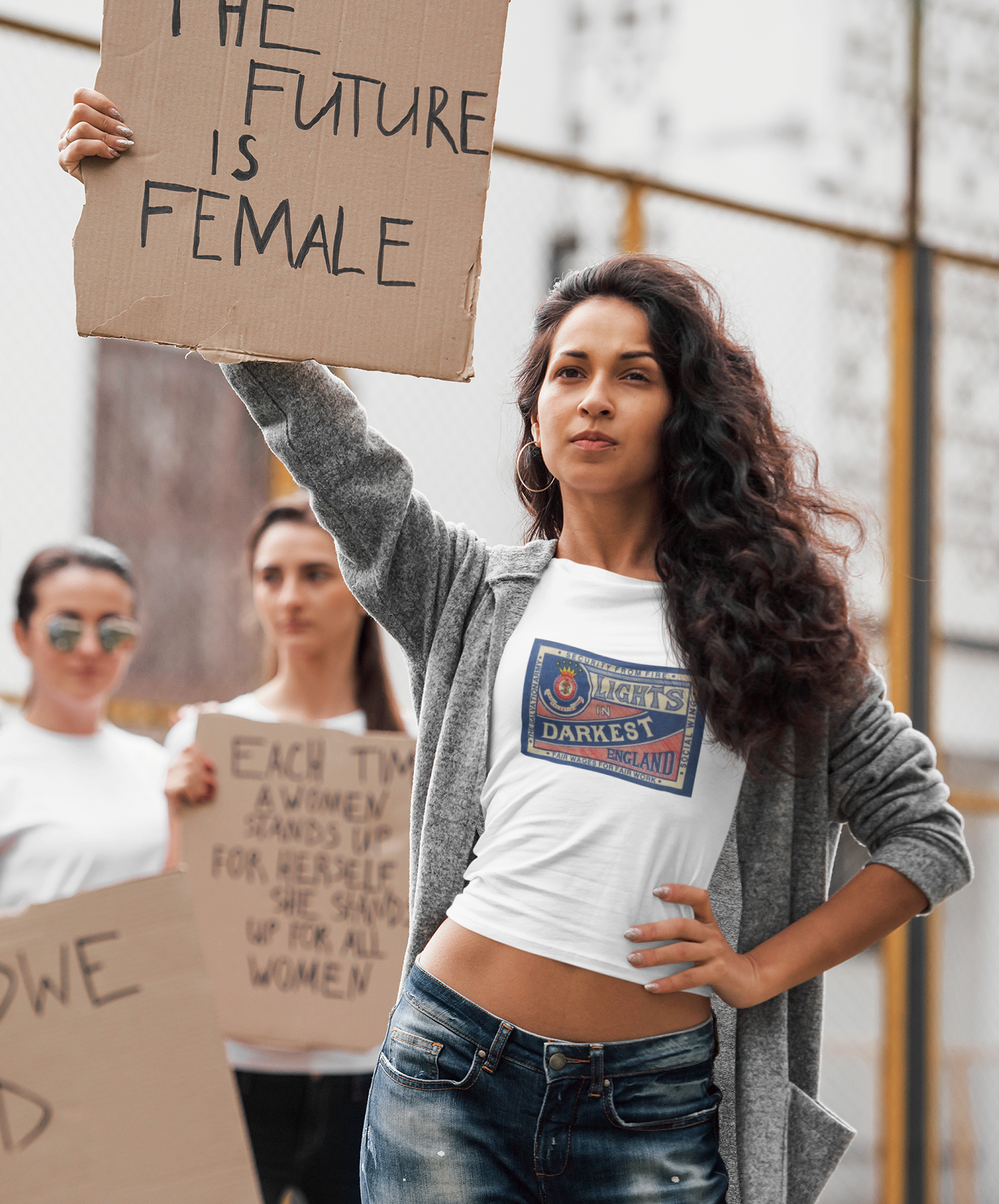 Transform your fashion game with our Women's Round Neck Cotton Crop Top featuring the iconic Salvation Army Matches design. Embrace the revolutionary spirit of the Matchwomen's Strike of 1888 and make a powerful statement. Explore our collection of women's graphic crop tops at Womanitee.