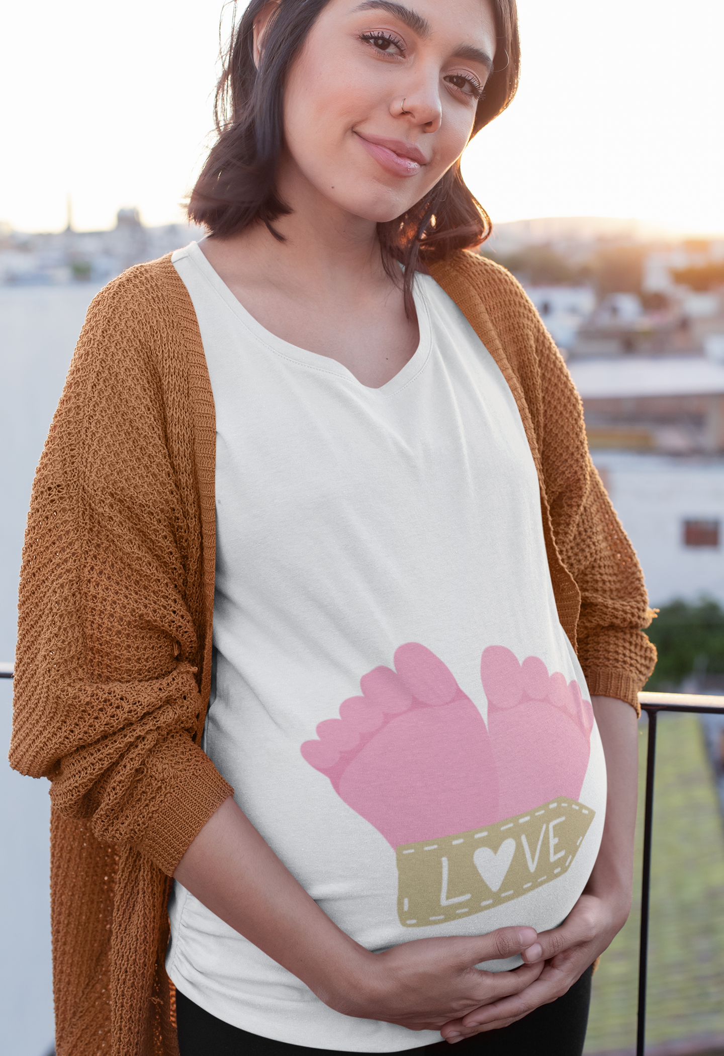 Celebrate the love for your baby with Womanitee's Love Foot Pregnancy T-Shirt. Embrace comfort, style, and sentimentality. Shop online for women's graphic t-shirts in India!