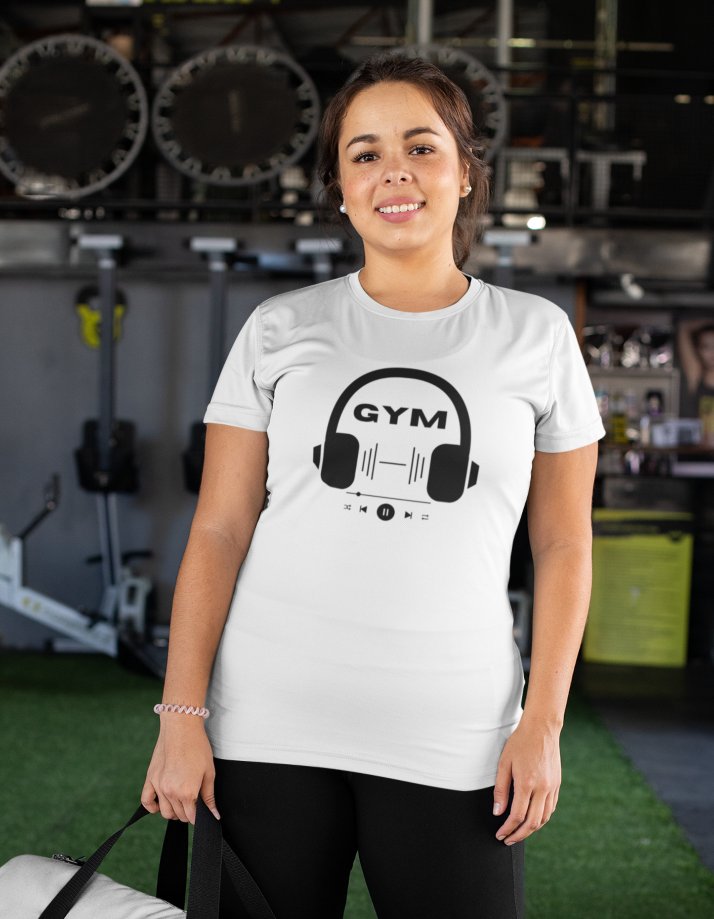 Elevate your workout vibes with our music-inspired gym tee. Stay stylish and comfortable during workouts and beyond.